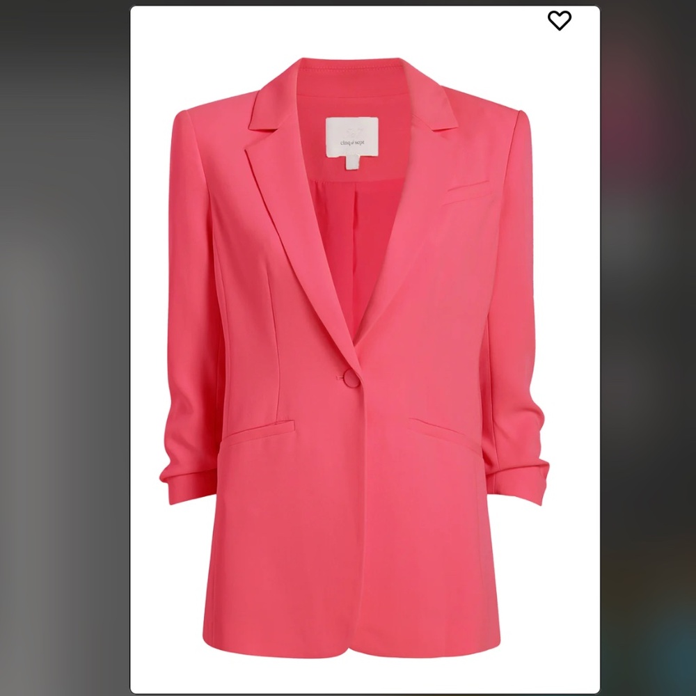 Cinq a Sept Crepe Khloe Blazer in Berry Fizz Raspberry Size 4